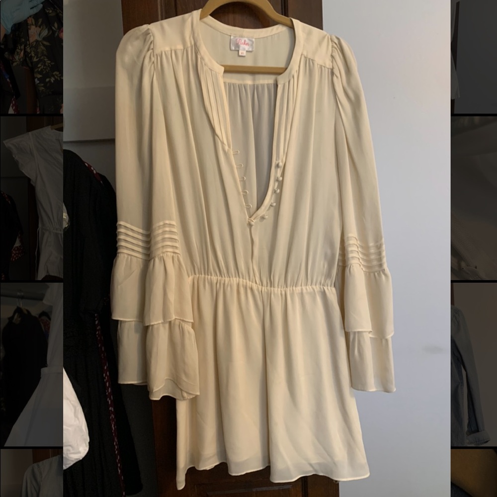 Silk Parker boho long sleeve dress